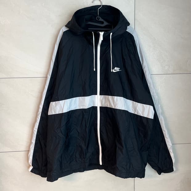 [해외/2XL] 나이키 우븐 바람막이 블랙