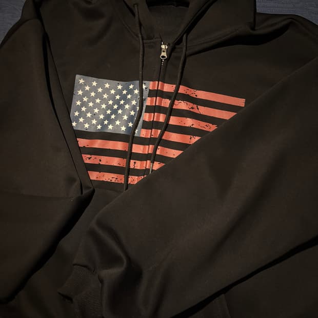 미국 성조기 후드집업