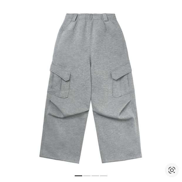 카미엔 벌룬 카고 스웨트팬츠 멜란지 그레이