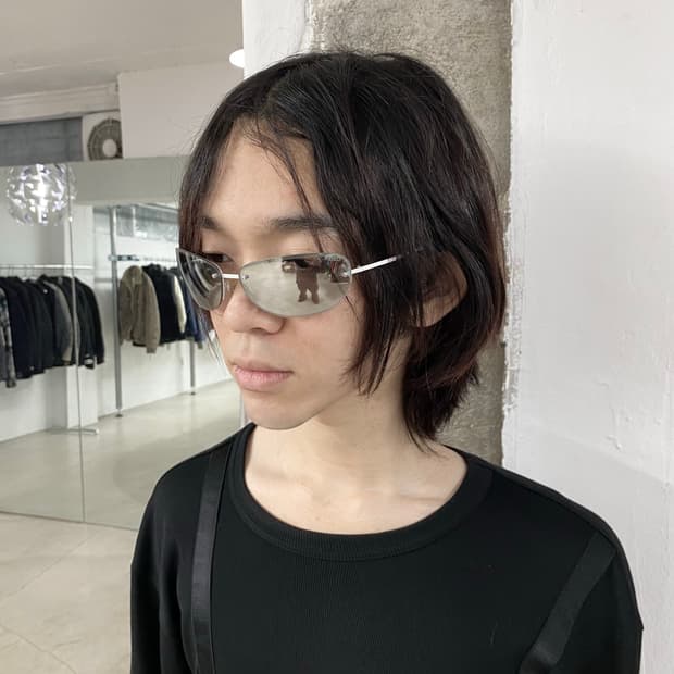 돌체앤가바나 실버 림리스 선글라스