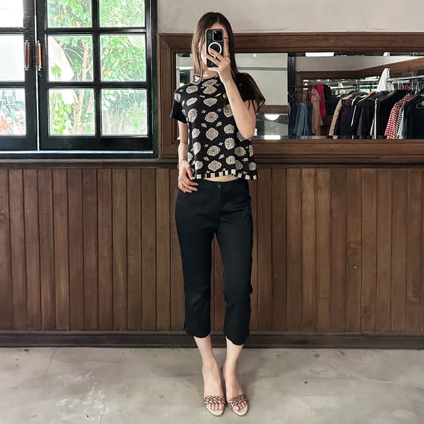 ISSEY MIYAKE HAAT floral short sleeve