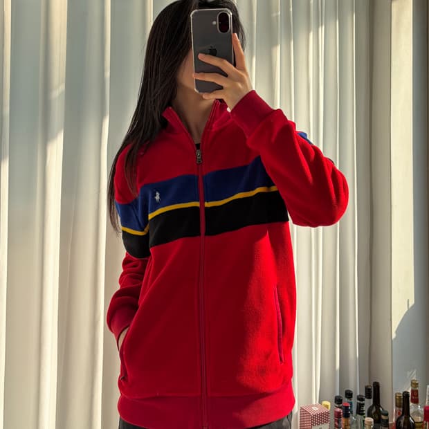 [S-M]폴로 랄프로렌 아이코닉 플리스 집업