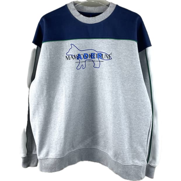 [A1] 아더에러 X 메종 키츠네 레이아웃 맨투맨 스웻셔츠