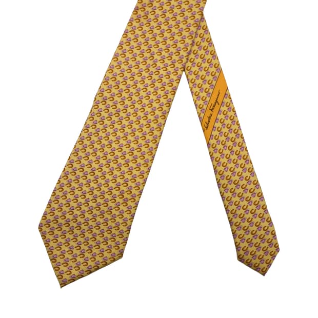 페라가모 실크 넥타이 [BCF10811_0778-07]