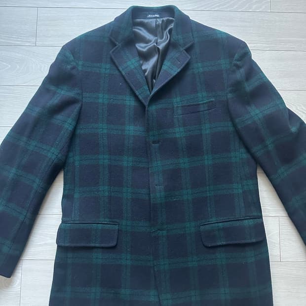 폴로 타탄 블랙와치 블레이저