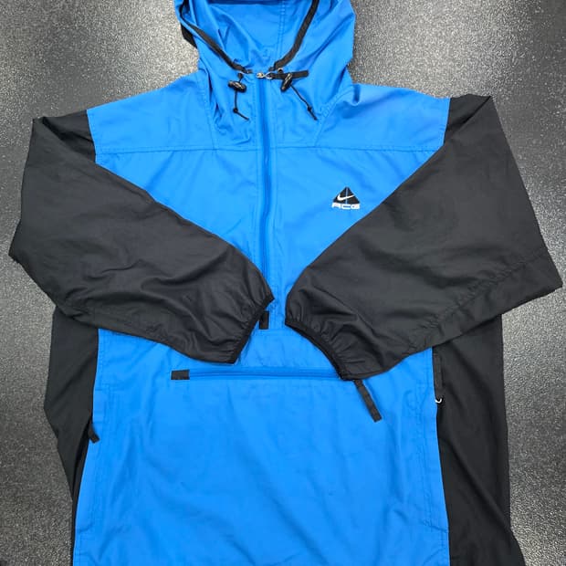 나이키 ACG 아노락 바람막이 블루블랙
