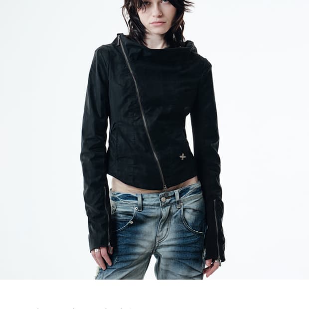 2000아카이브스 KAEL DRAPED JACKET (BLACK)