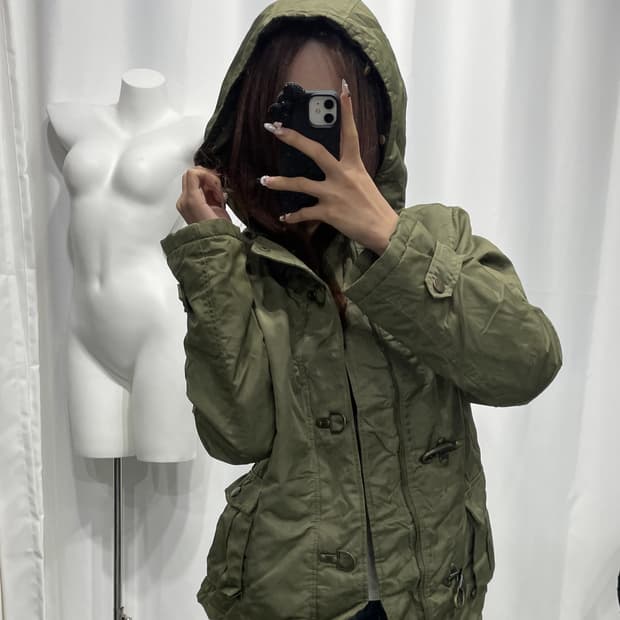 🎸그린 버튼 디테일 패딩 자켓🎸