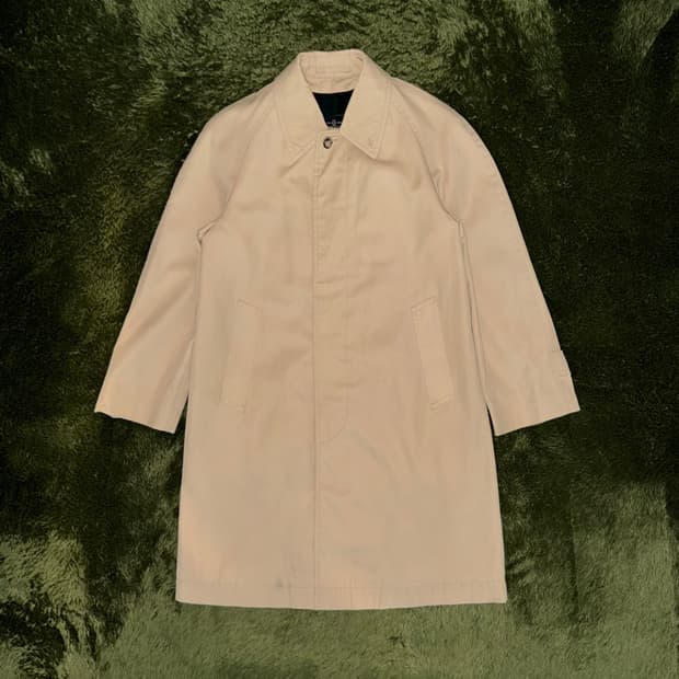 VAN JACKET INC. 반 블랙워치 디태처블 라이닝 코트