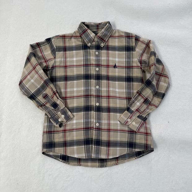 S 빈폴 클래식 체크 셔츠 0227T