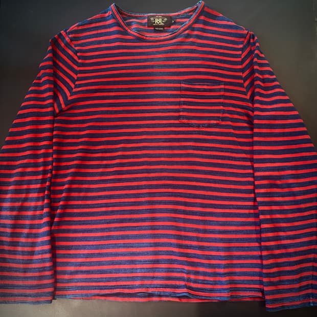 RRL 더블알엘 스트라이프 롱슬리브 m