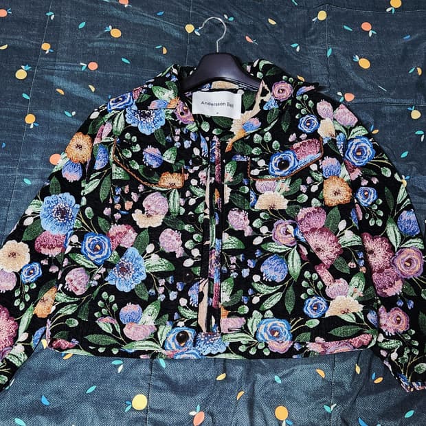 앤더슨벨 플로버 자카드 트러커 자켓(M)