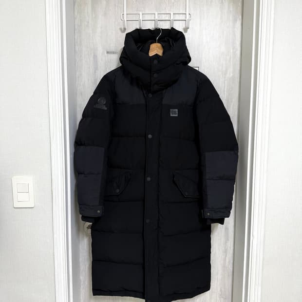 공용 90 / 코오롱 헤스티아  구스다운 롱패딩 