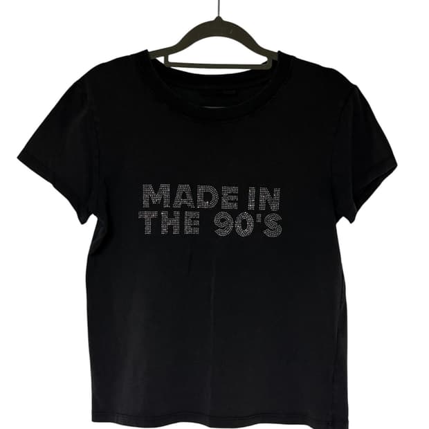 Zara 자라 핫픽스 큐빅 반팔티셔츠 차콜