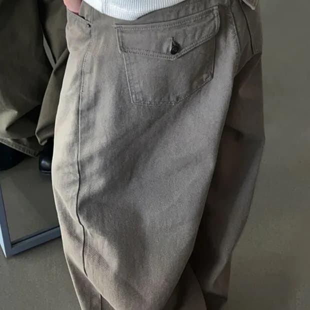 78 벌룬 코튼 팬츠 베이지카키