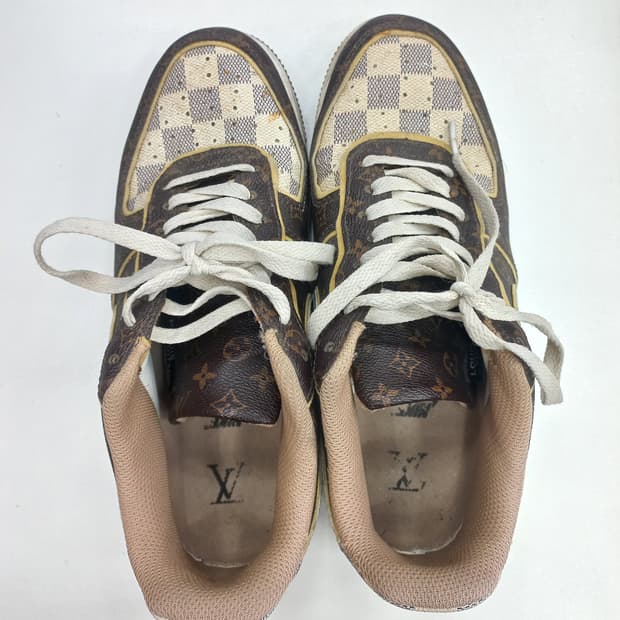 루이비통x나이키 에어포스1 브라운 모노그램 265mm