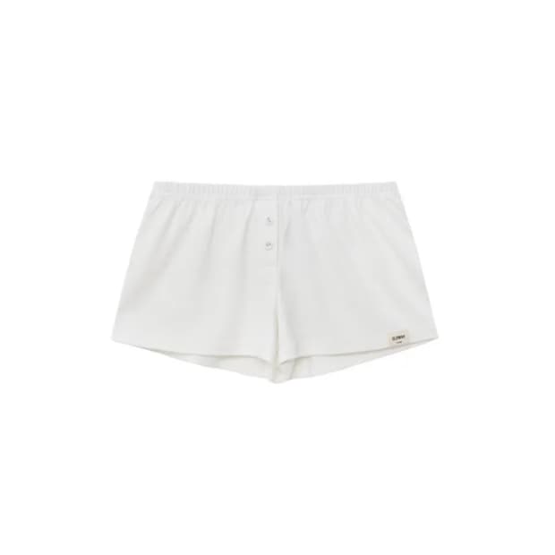 글로니 BUTTON FLY MINI SHORTS (WHITE)