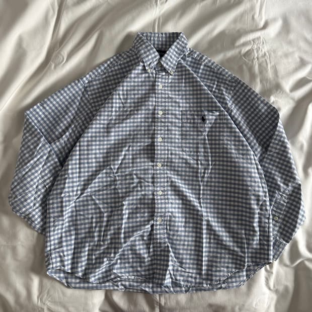 [XL] 폴로 랄프로렌 빅셔츠 깅엄체크 셔츠