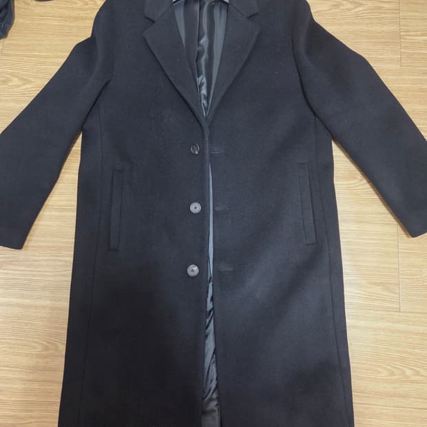 무탠다드 케시미어 블랜드 오버사이즈 싱글코트