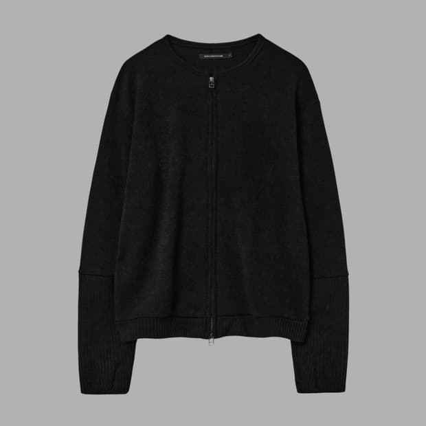 해칭룸 Layer Cardigan Ash Black
