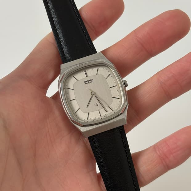 1980s Silver Square Quartz