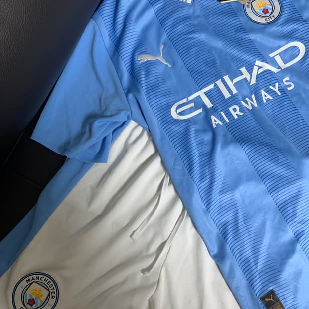 정품) 푸마 맨시티 23-24 홈 유니폼 세트