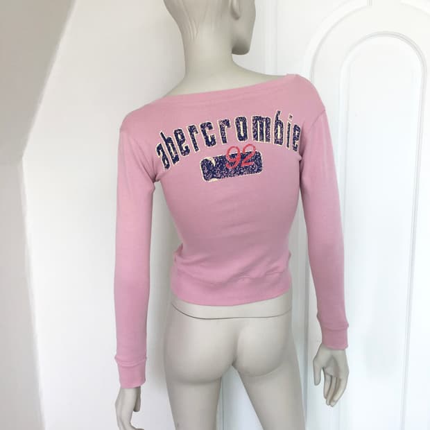 Back Lettering Slim Pink Top