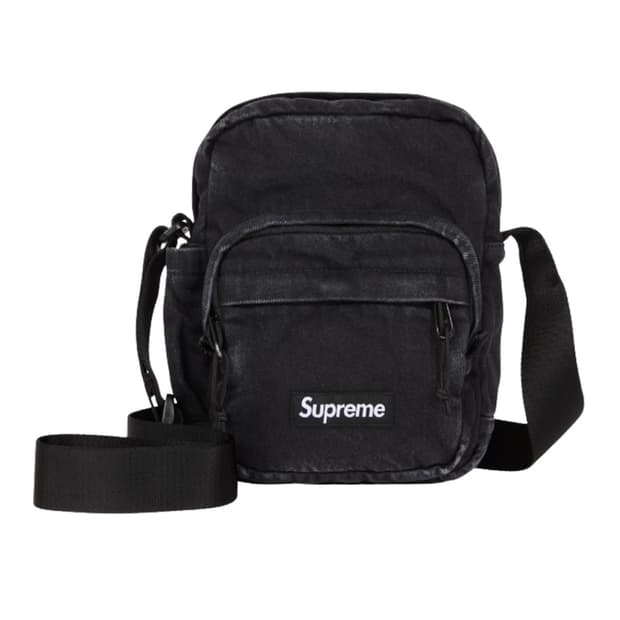슈프림 데님 숄더백 블랙 - 25FW