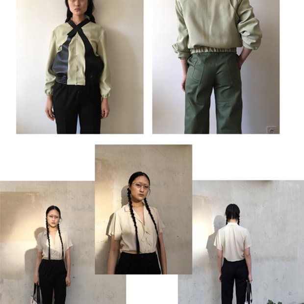 VEJAS LEATHER/COTTON BOMBER