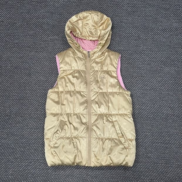 y2k 글로시 갸루 패딩 베스트 v1377