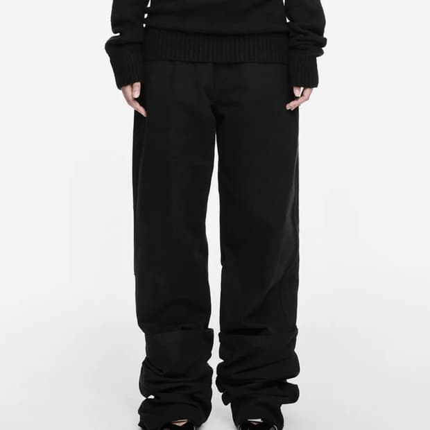 나체 reverse cotton pants Black (사이즈 2)