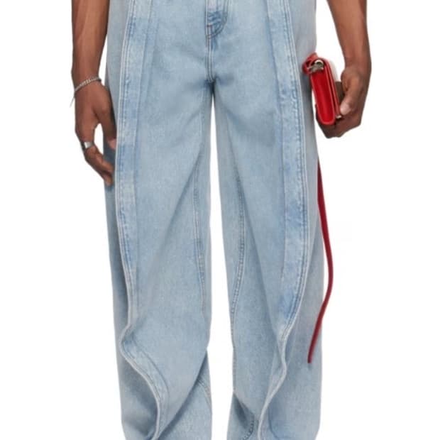 y/project 바나나 진 32 ice blue