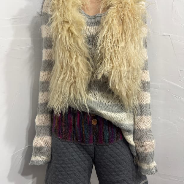 mue sheep fur vest