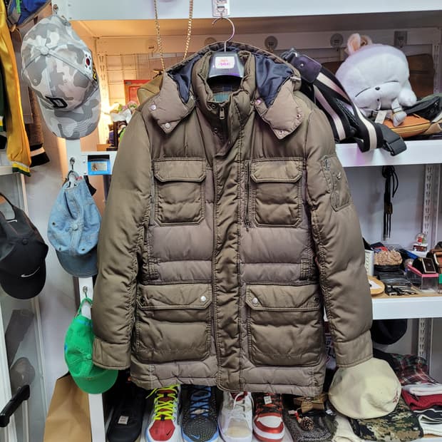 헨리코튼 오리털 패딩 (후드 분리형)