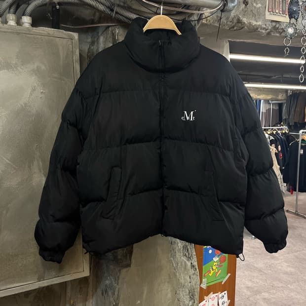 무센트 숏패딩 블랙 L #csz2202