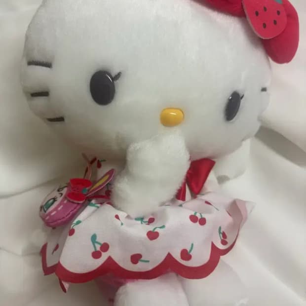 산리오 헬로키티 메조 피아노 한정콜라보 베리에짱 누이 인형