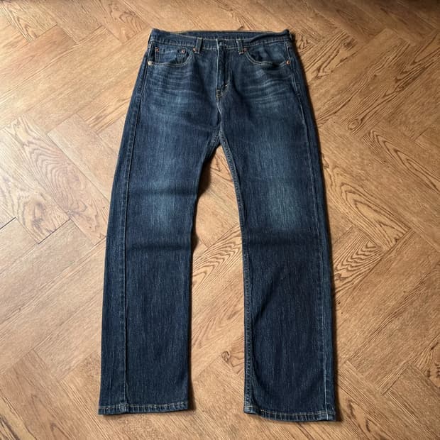 [32]리바이스 505 빈티지 워싱 스트레치 데님 팬츠