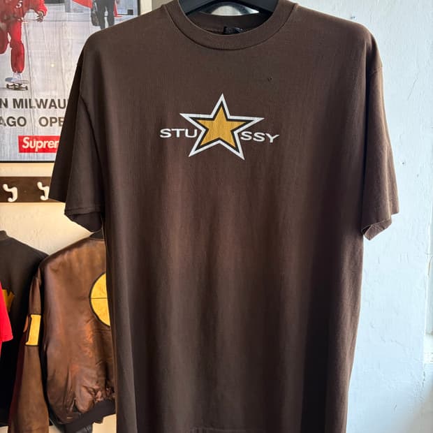 90s 스투시 스타 티셔츠