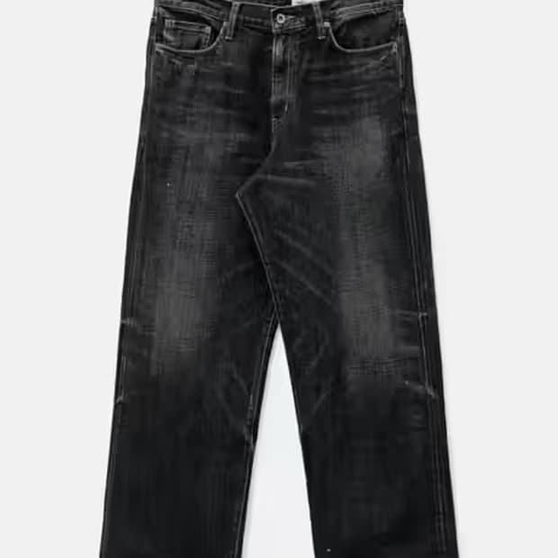 네이버후드 24aw 워시드 데님 DP 와이드 블랙 M