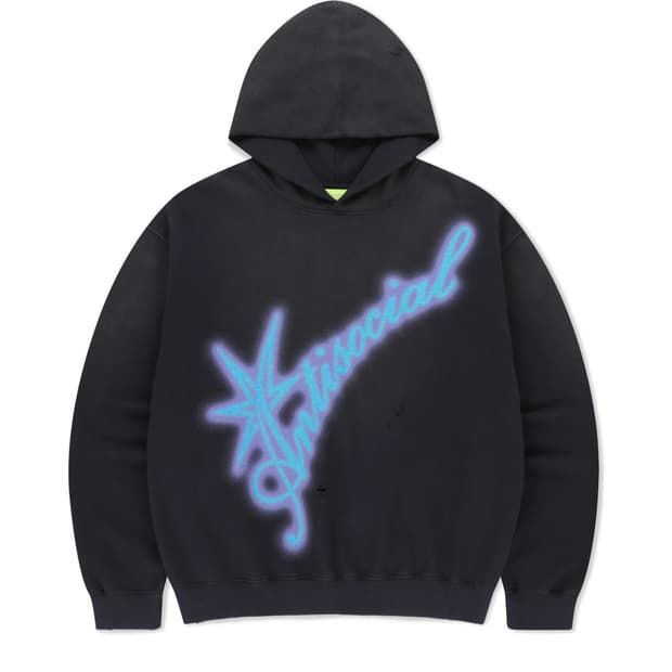 안티소셜클럽 X 썬러브 그래픽 후디 네이비 M size