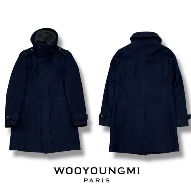 우영미 하이넥 울코트 s08791