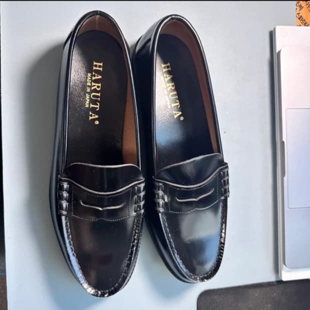 하루타 로퍼 906 블랙 290