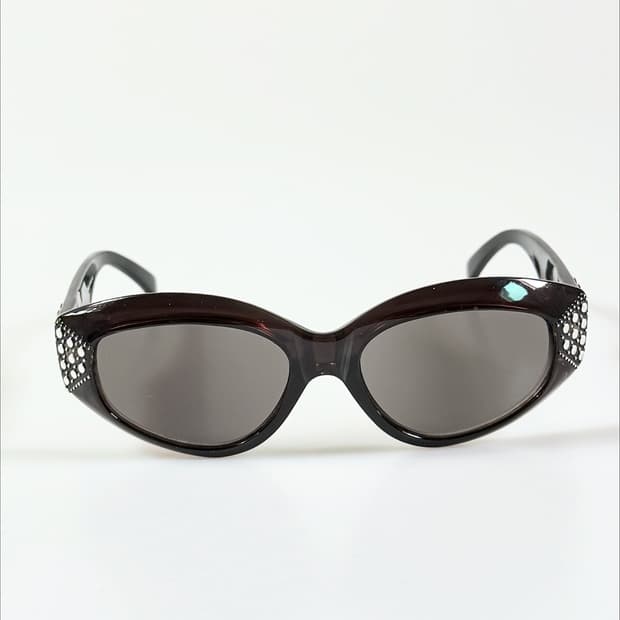 90s 라인스톤 볼드 스퀘어 빈티지 선글라스