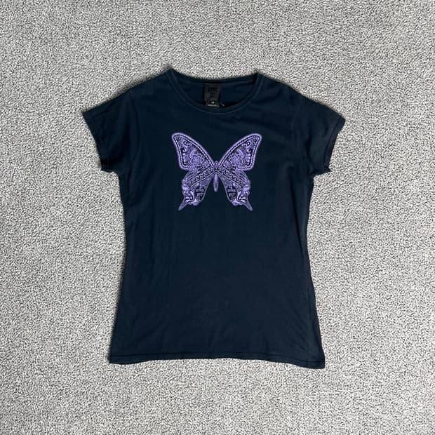 Anna Sui . 안나수이 버터플라이 티셔츠