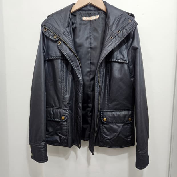 비꼴리끄(bucolique) 블랙 야상 유틸리티 야상 자켓