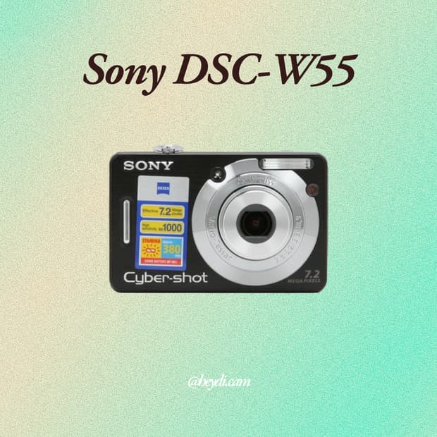 소니 사이버샷 dsc-W55 블랙 (Sony DSC-W55)
