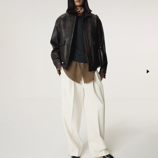 <구해요> 렉토 시어링 레더 자켓 여성용