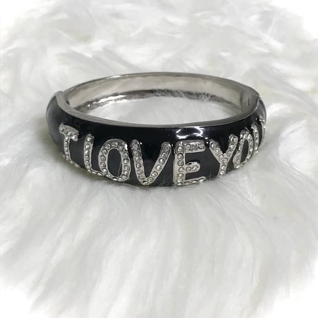 빈티지 y2k 아이러브유 뱅글 팔찌