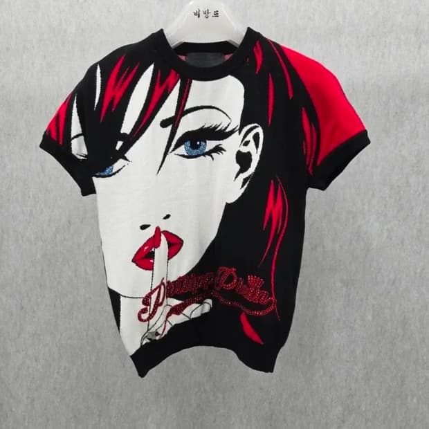 여성 S 필립플레인 니트 반팔