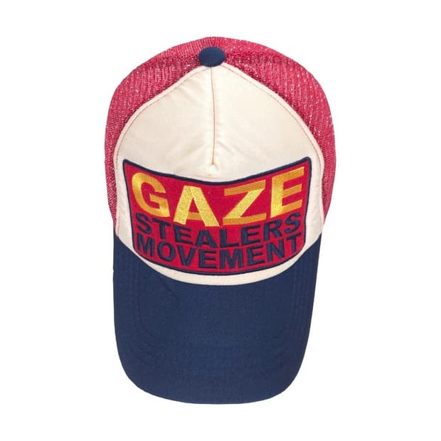 GAZE 레트로 배색 메쉬 트러커햇